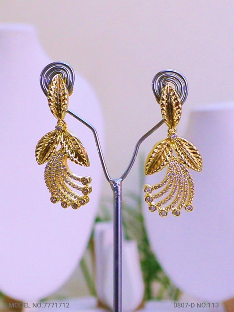 Statement Earrings with AD stones - Amaara World
