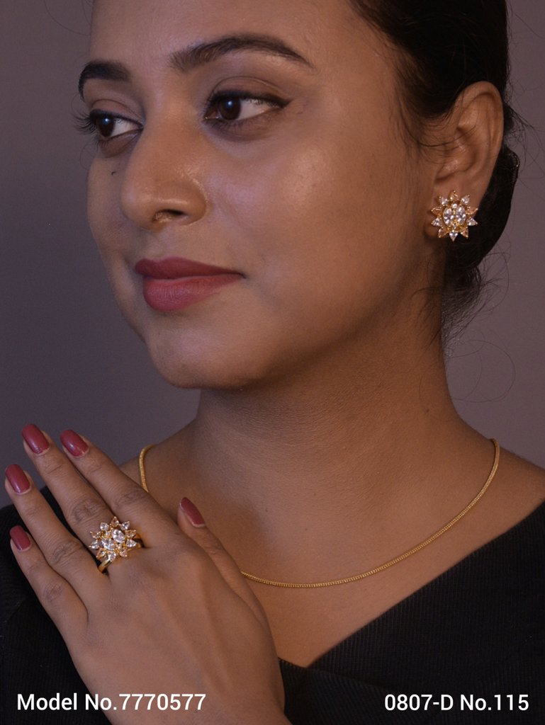 Earring With Finger Rings - Style 2 - Amaara World