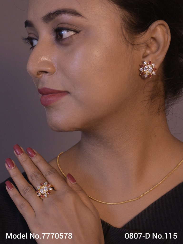Earring With Finger Rings - Style 3 - Amaara World