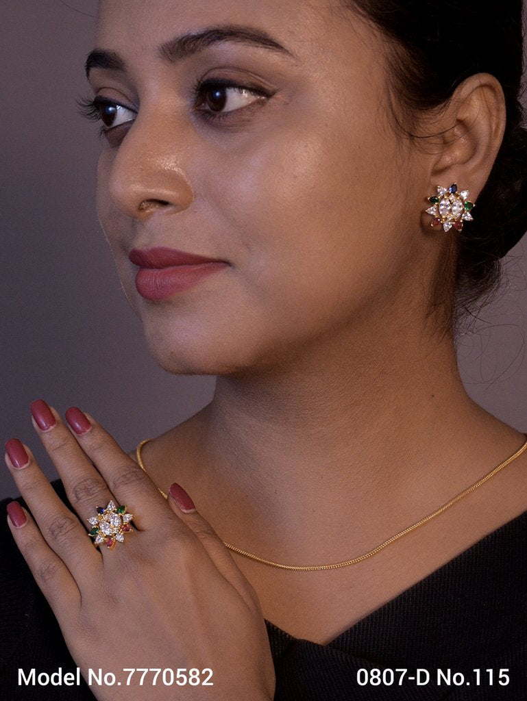 Earring With Finger Rings - Style 7 - Amaara World