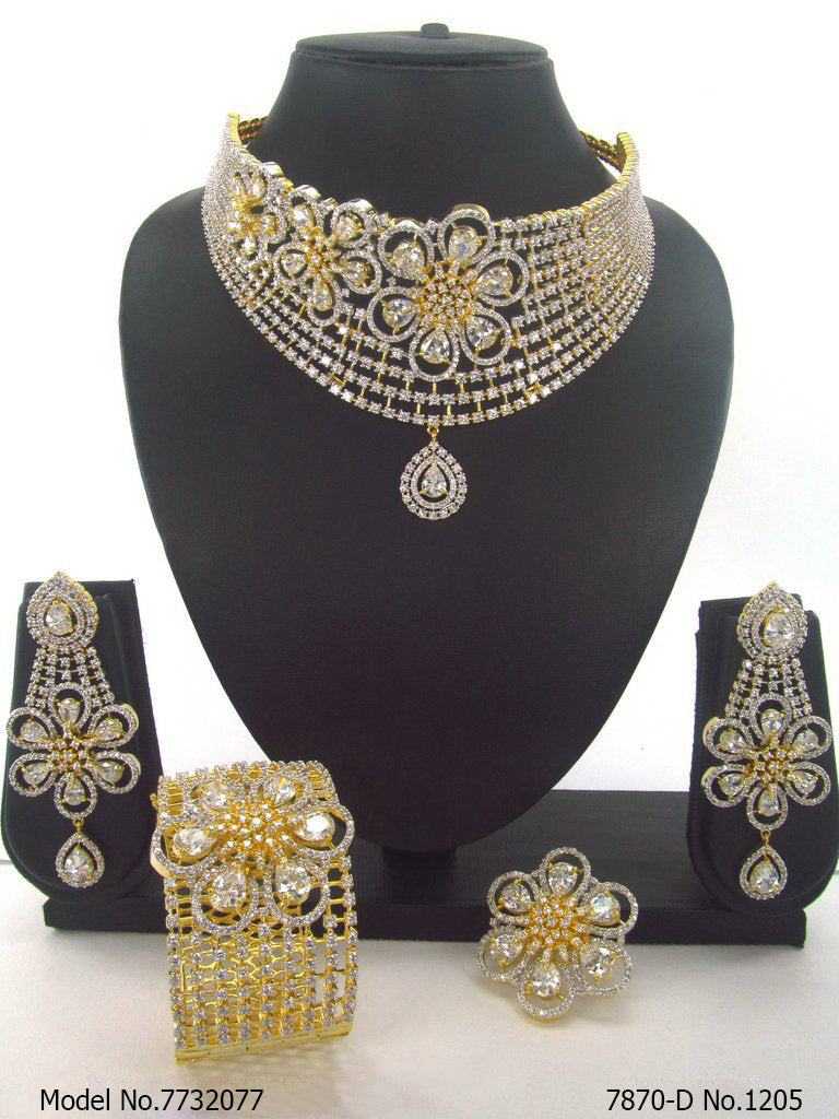 Choker Jewelry Set for Wedding Occasions - 7732077 - View 1