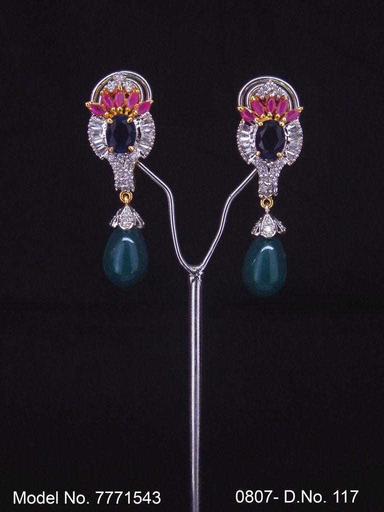 Earrings made of Cubic Zircons - Amaara World