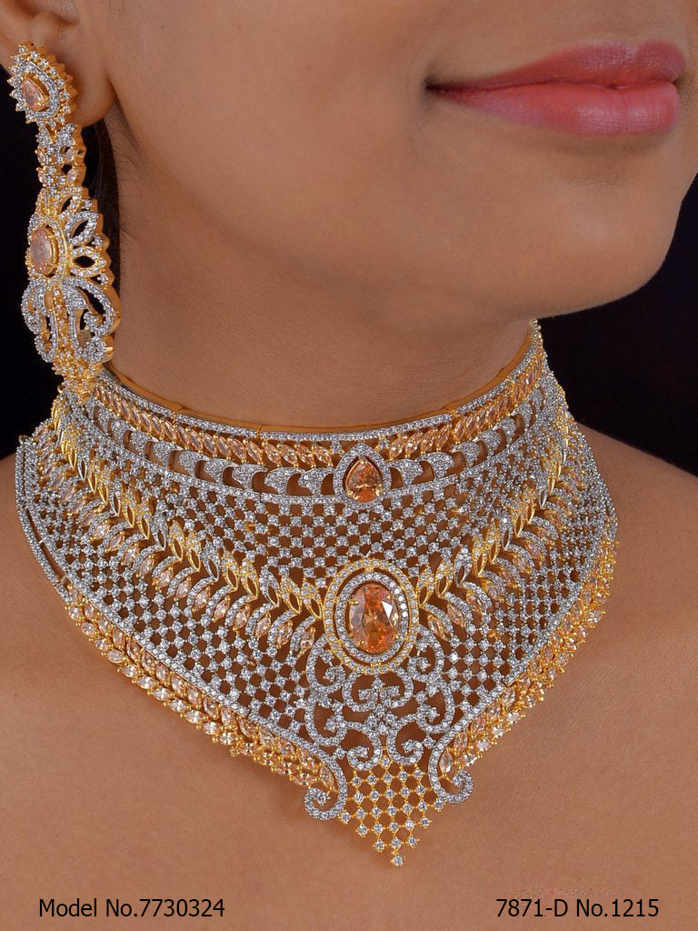 Imitation Diamond Cz Jewelry Set - 7730324 - View 1