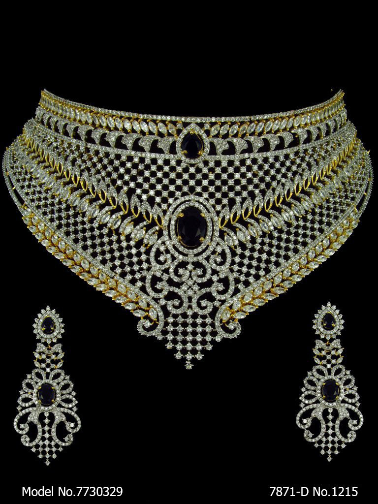 Imitation Diamond Cz Jewelry Set - 7730324 - Color variant