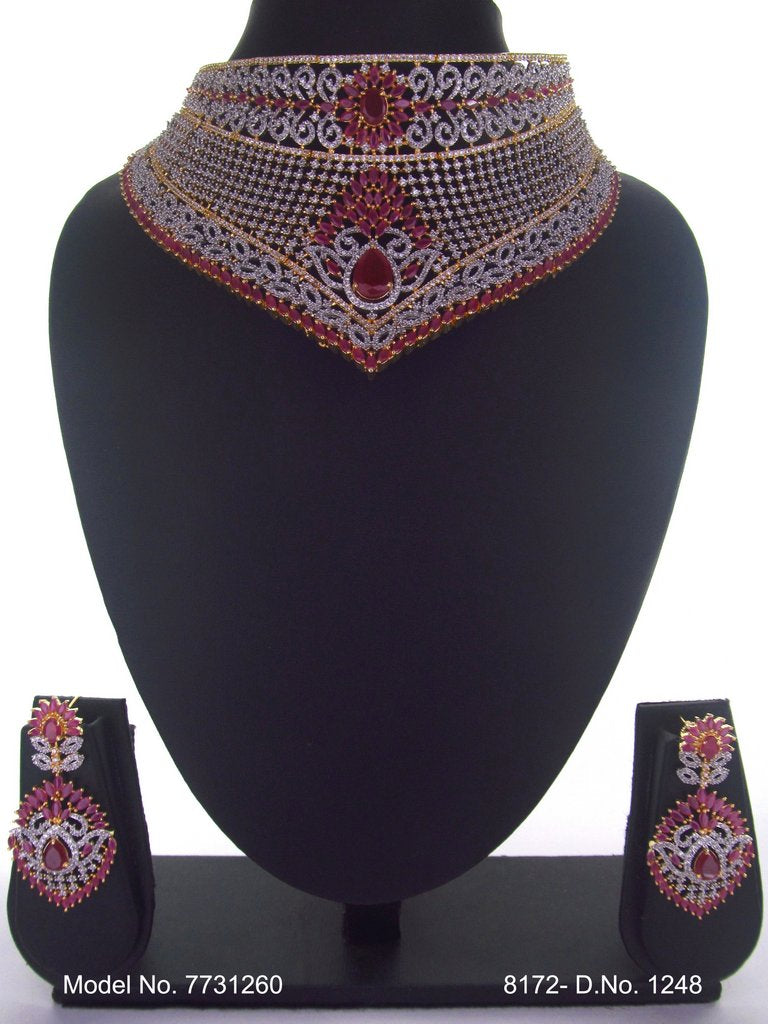 Imitation Diamond Cz Jewelry Set - 7731259 - Color variant