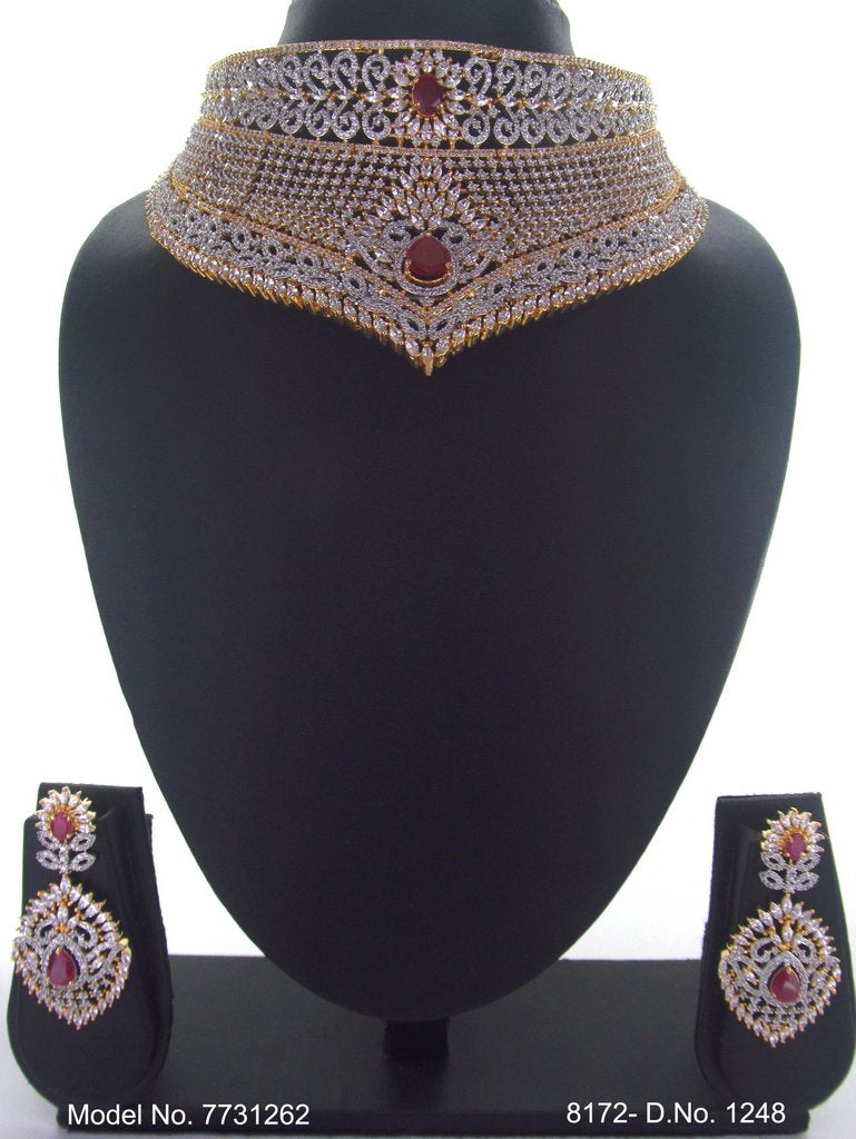 Imitation Diamond Cz Jewelry Set - 7731259 - Color variant