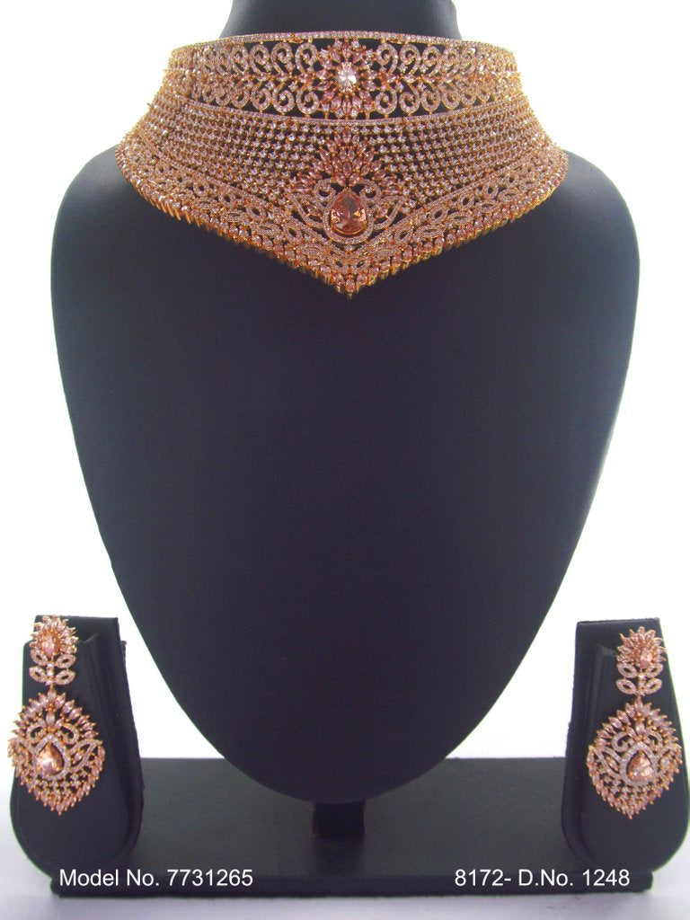 Imitation Diamond Cz Jewelry Set - 7731259 - Color variant
