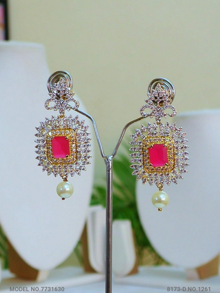 Artificial Diamond Cz Jewelry Set - 7731630 - View 3