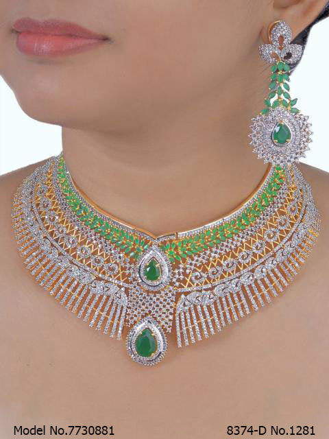 Zirconia Fine Fashion Jewelry Set - 7730879 - Color variant