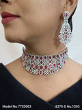 Artificial Diamond Jewelry Set for Brides - 7733063 - View 1