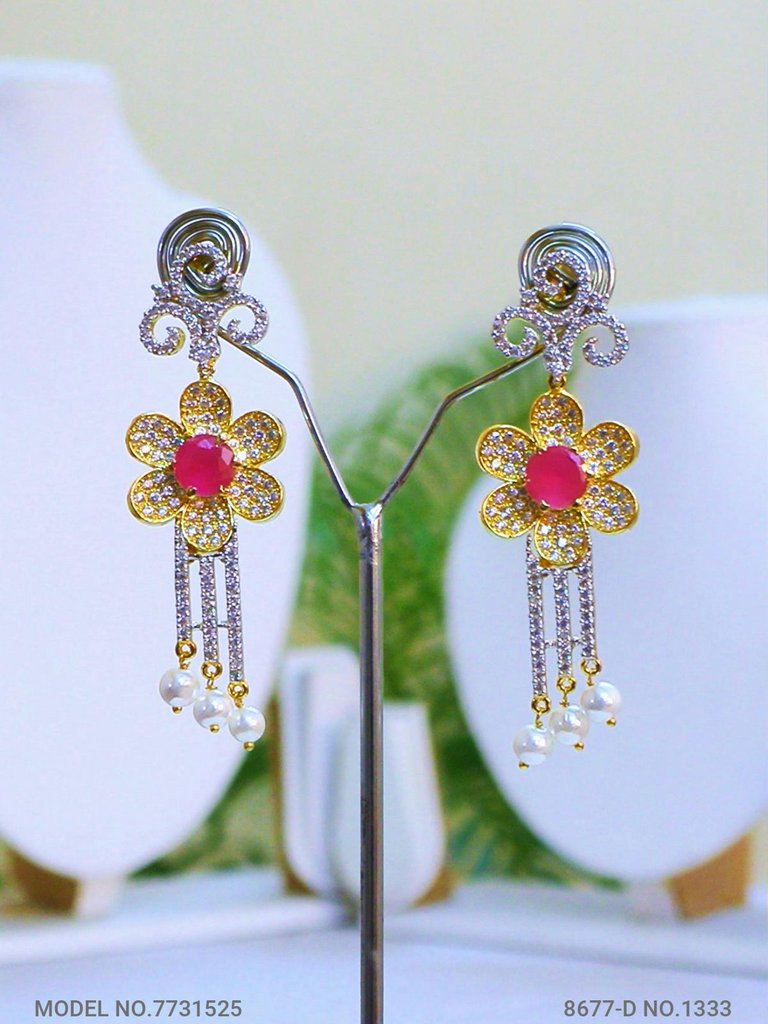 Necklace Set with Classic earrings - 7731525 - View 3
