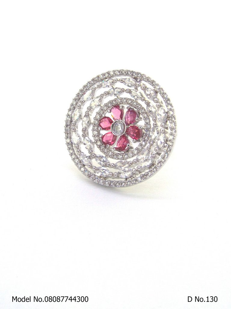 Party Wear CZ Ring - Style 1 - Amaara World