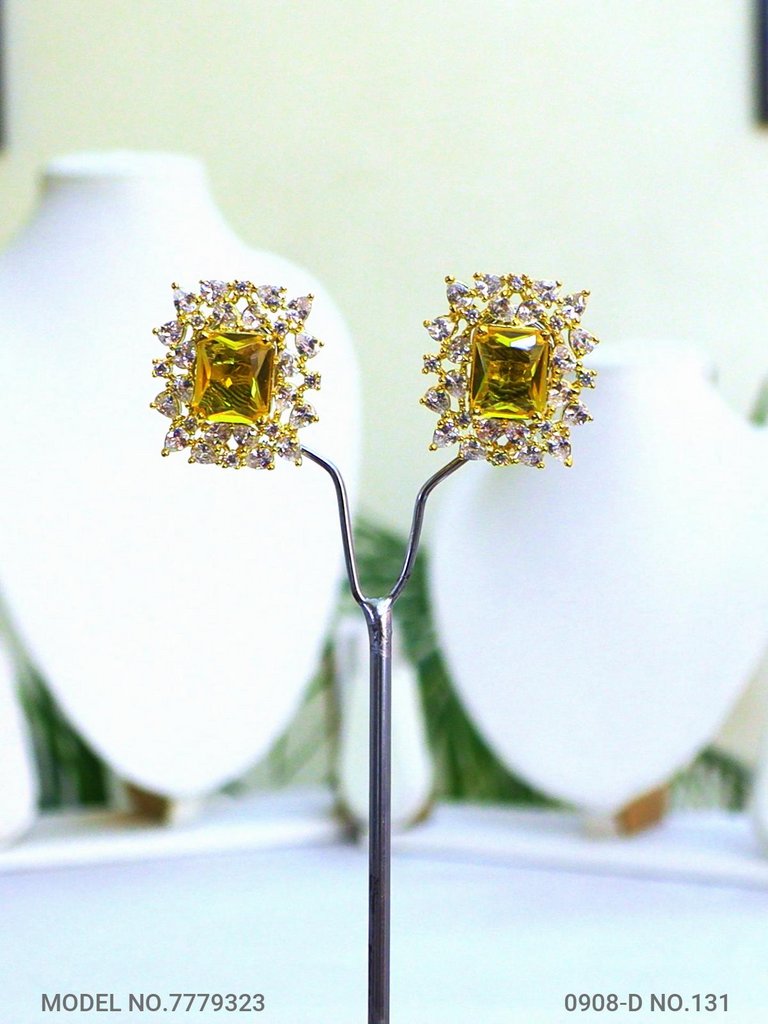 Ethnic Cubic Zirconia Earrings