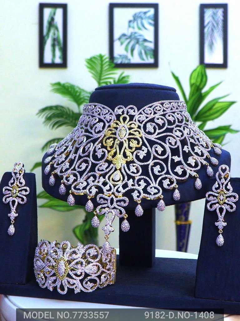 Choker Jewelry Set For Wedding Occasions - 7733557 - View 1