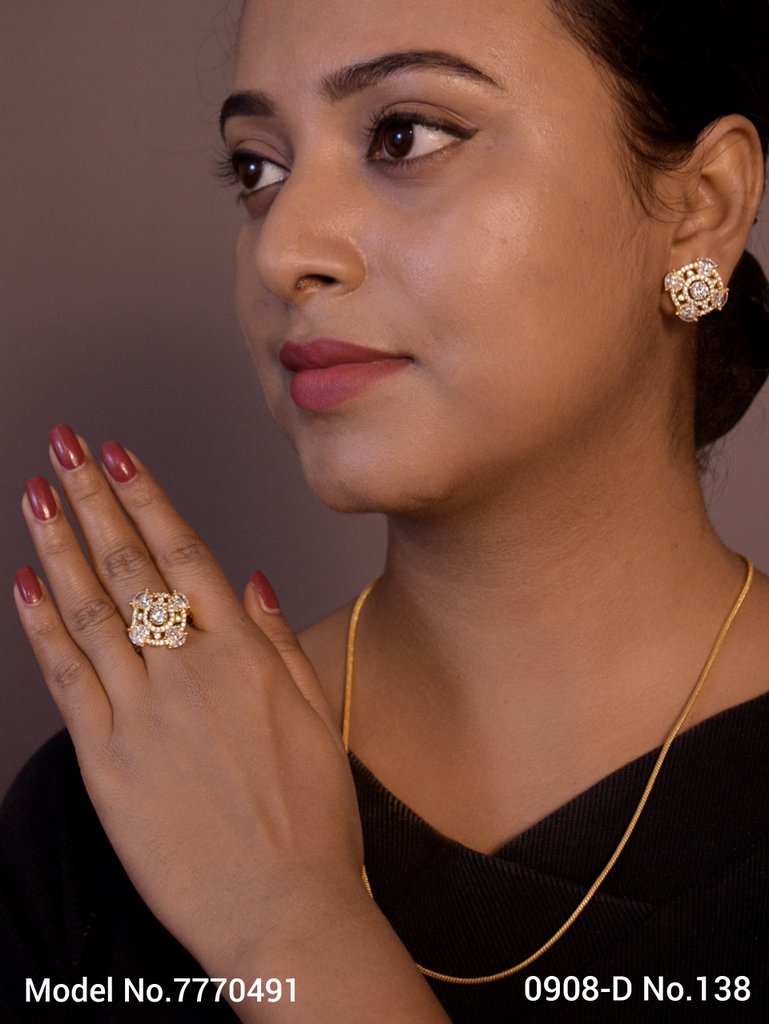 Earring With Finger Rings - Style 2 - Amaara World