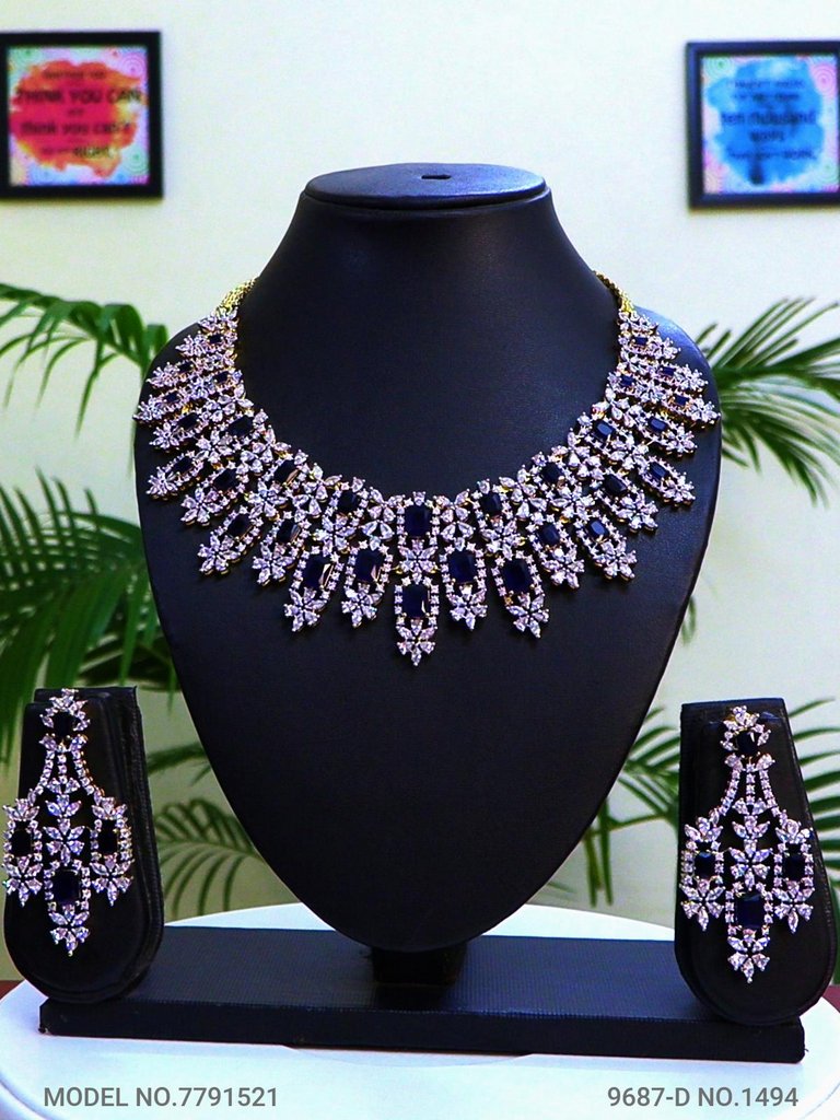 Traditional Zirconia Jewelry Set for Classy Women - Amaara World