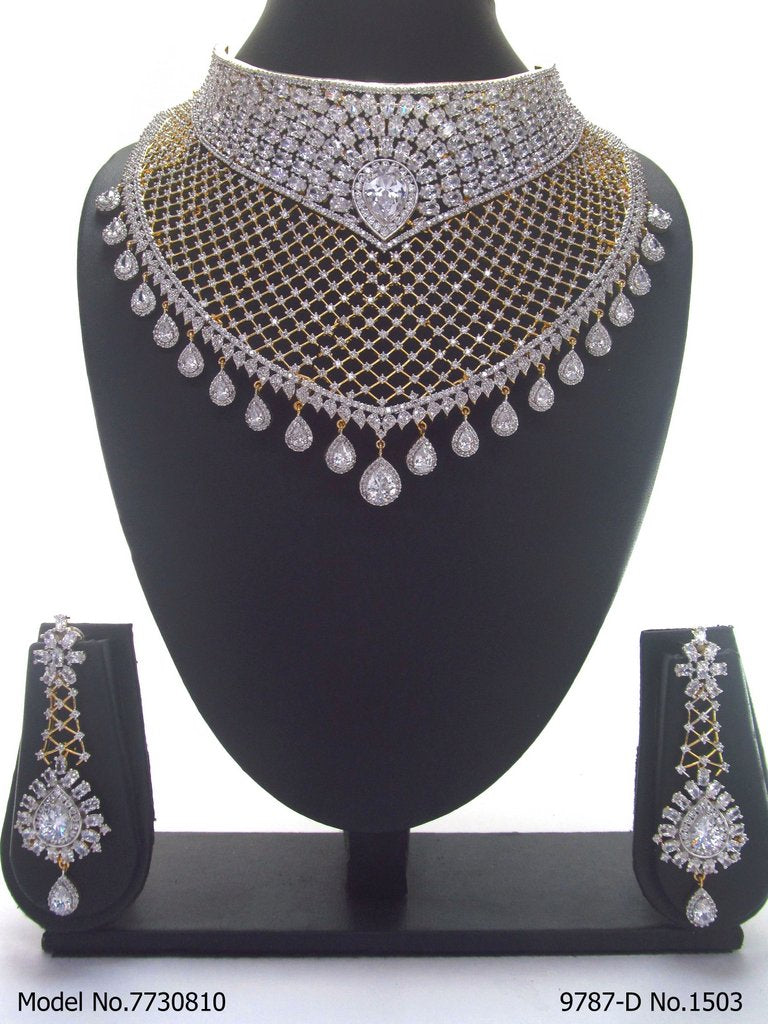 Artificial Diamond Cz Jewelry Set - 7730810 - View 1