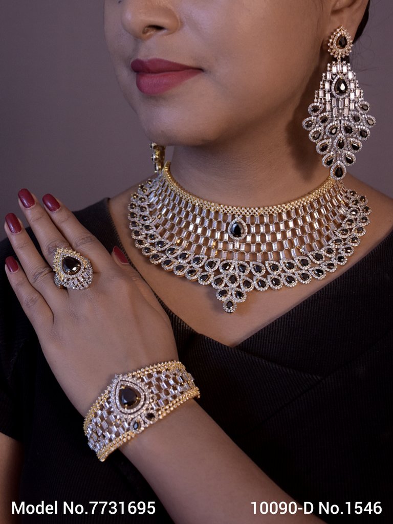 Cz Jewelry Set | Made in India - 7731693 - Color variant