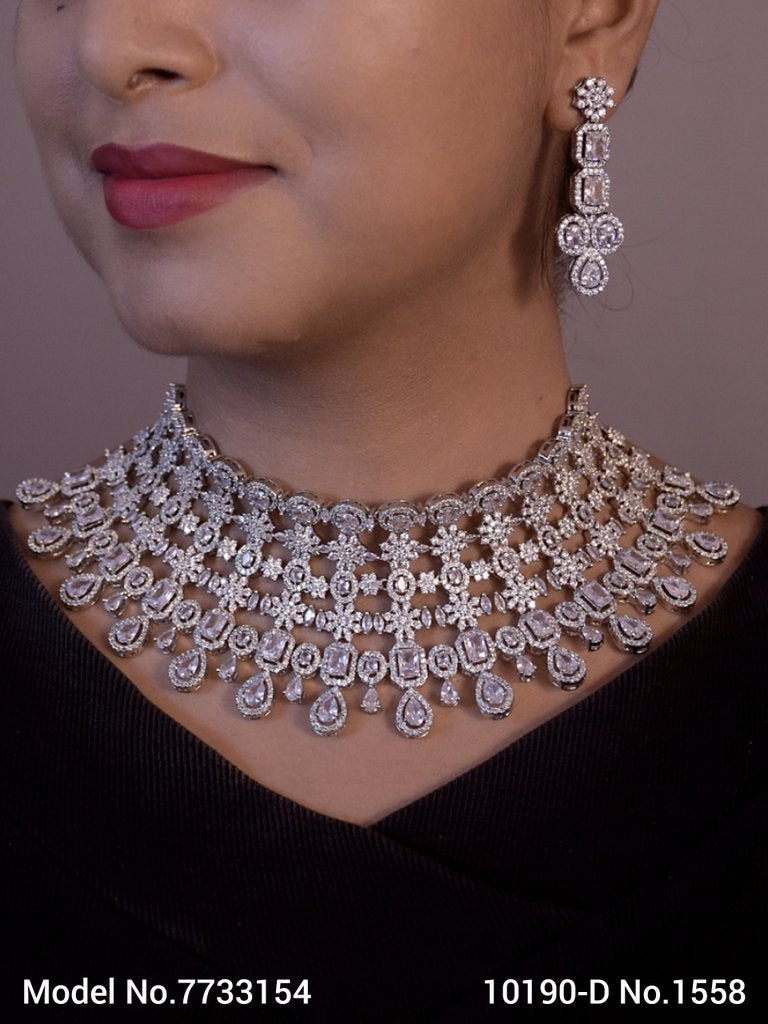 Cz Necklace Set | Original Zircons - Amaara World