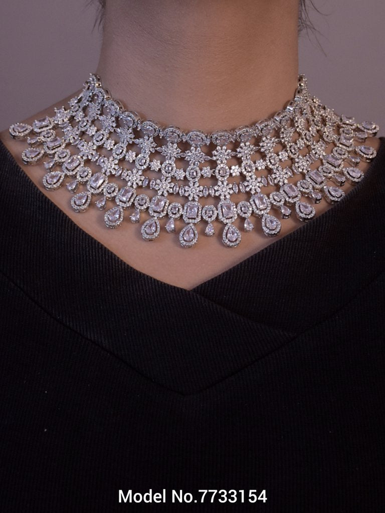 Cz Necklace Set | Original Zircons - View B