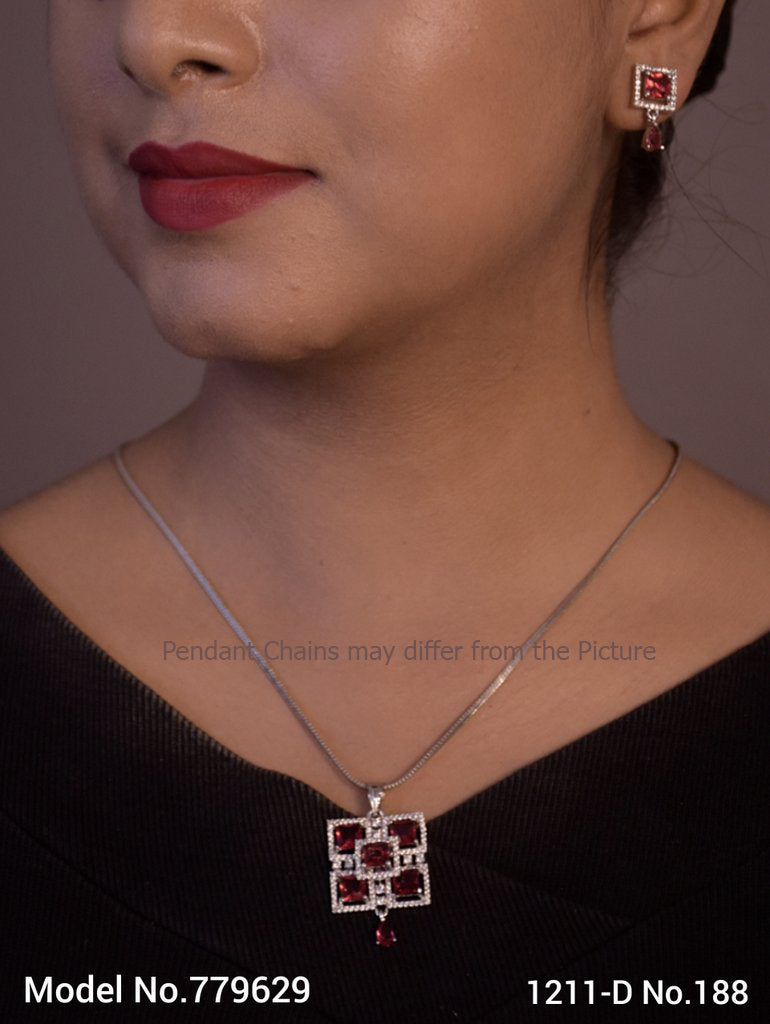 Original Cubic Zircon | Classic Pendant Set - Style 1 - Amaara World