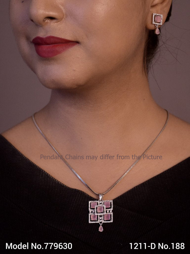 Original Cubic Zircon | Classic Pendant Set - Style 2 - Amaara World
