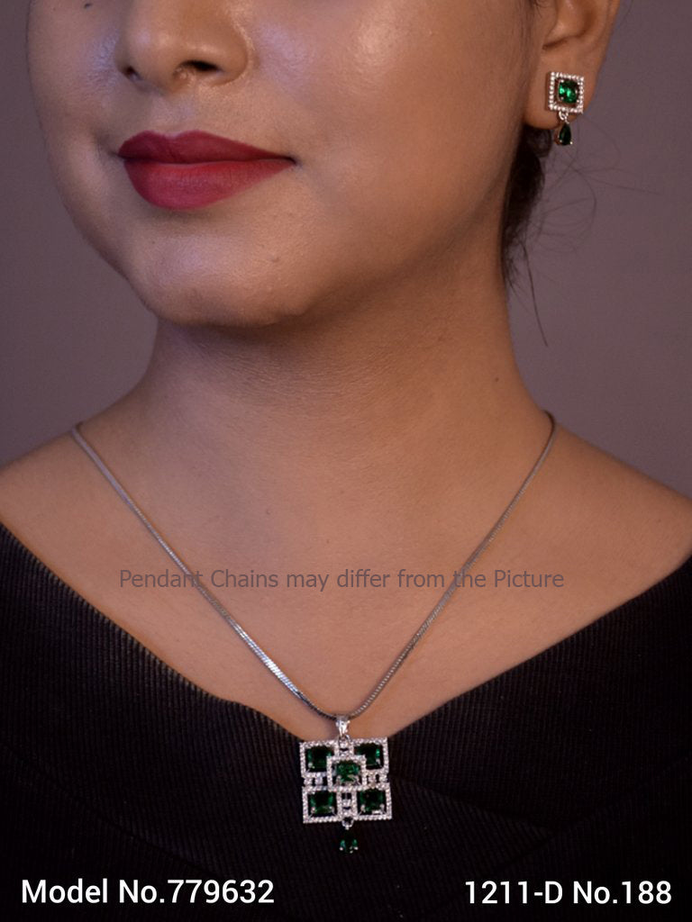Original Cubic Zircon | Classic Pendant Set - Style 4 - Amaara World