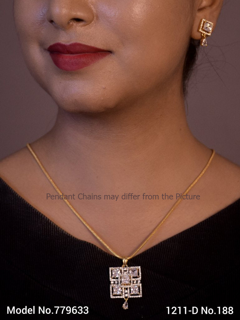Original Cubic Zircon | Classic Pendant Set - Style 5 - Amaara World