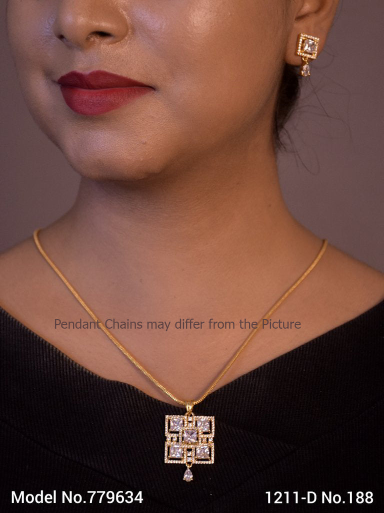 Original Cubic Zircon | Classic Pendant Set - Style 6 - Amaara World