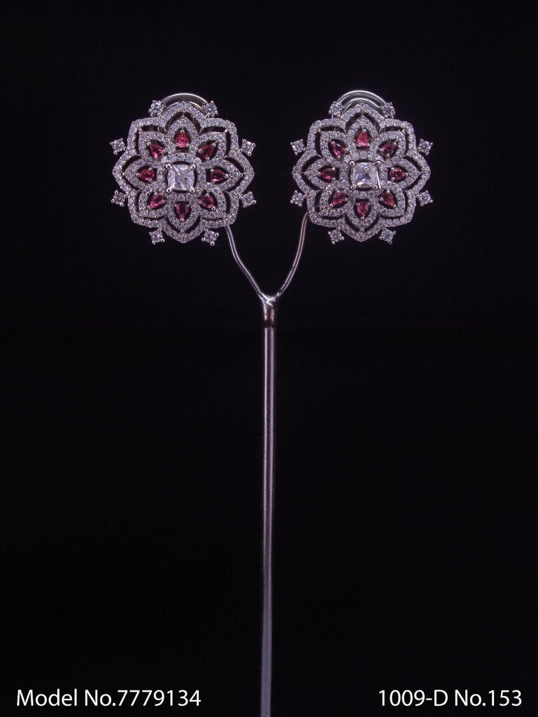 Handcrafted AD Stud Earrings - Amaara World USA - SKU 7779134