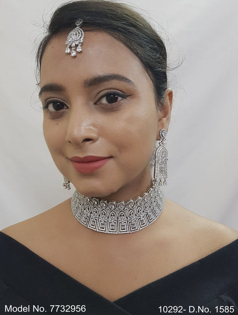 Artificial Diamond Cz Jewelry Set - 7732956 - View 1
