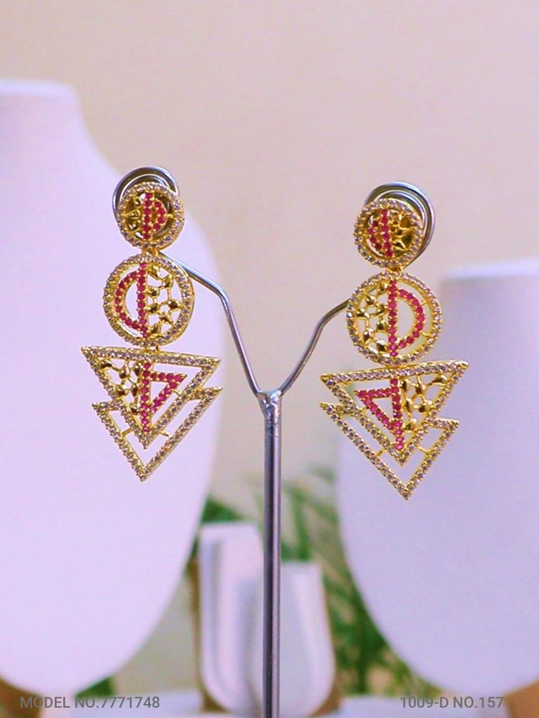 Designer Handmade Cz Earrings - Amaara World