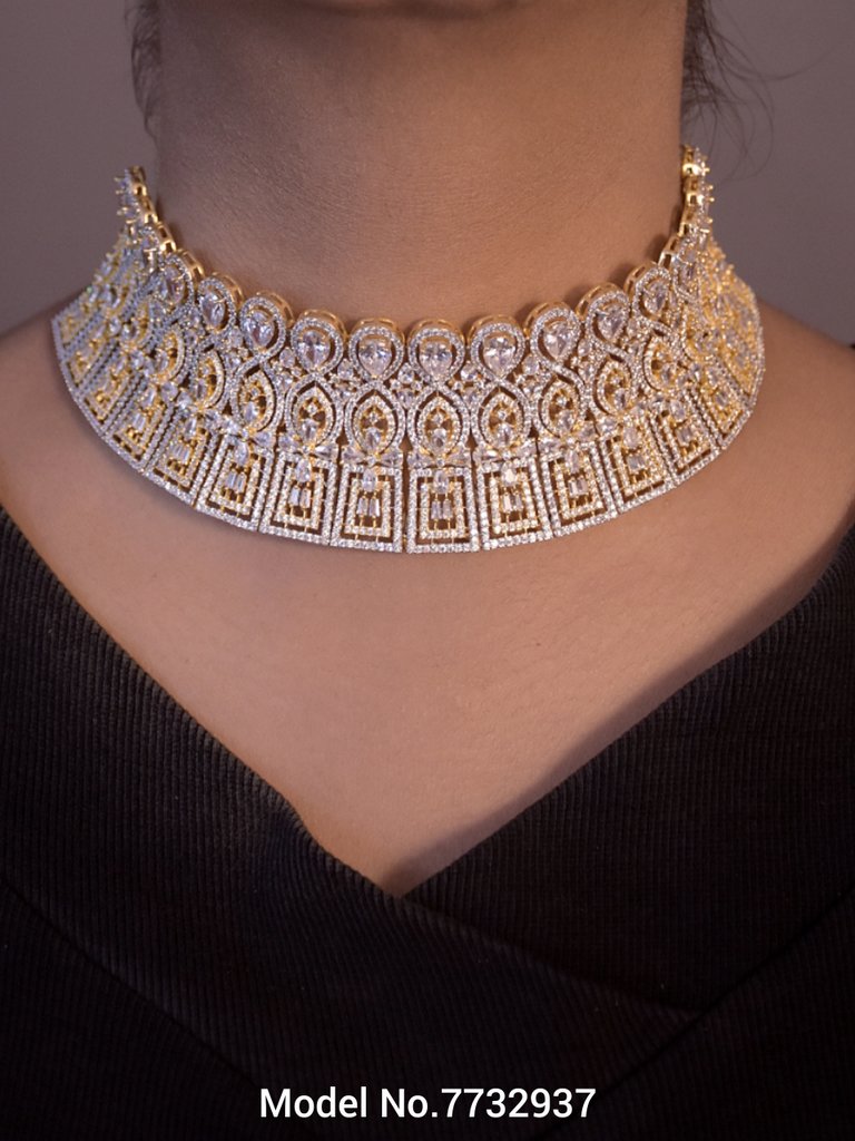 Artificial Diamond Cz Jewelry Set - View B