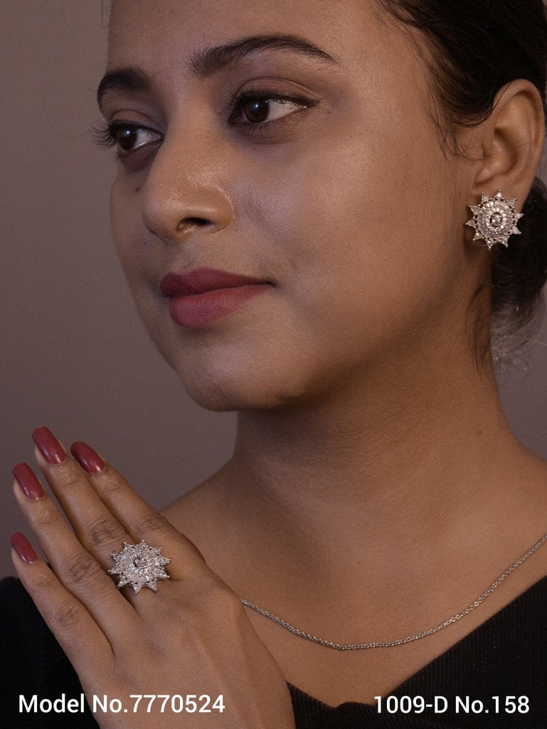 Earring With Finger Rings - Style 1 - Amaara World