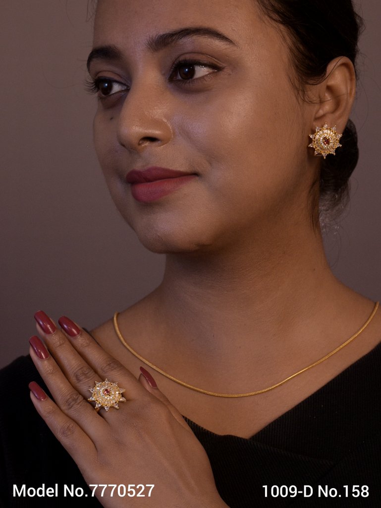 Earring With Finger Rings - Style 3 - Amaara World