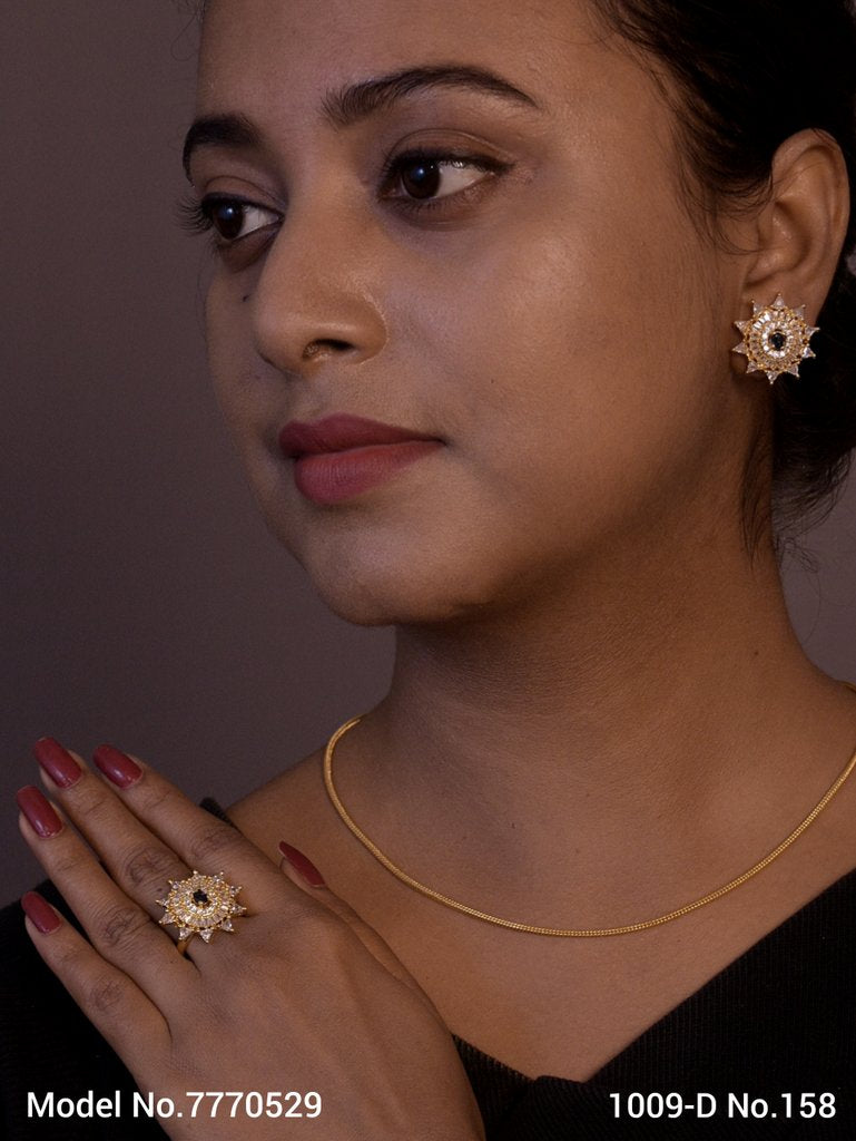 Earring With Finger Rings - Style 5 - Amaara World