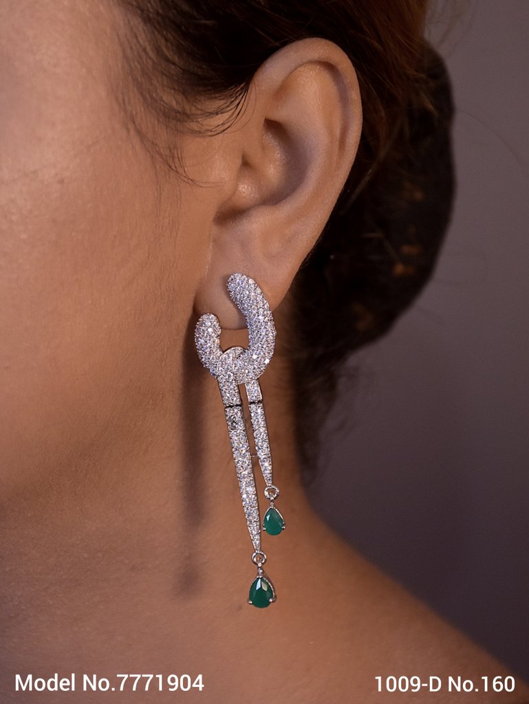 Diamond Replica Long Earrings - View A