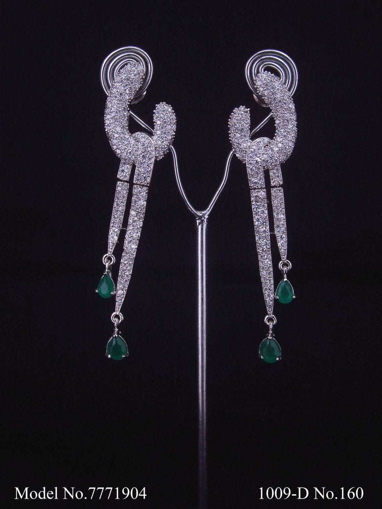 Diamond Replica Long Earrings - View B