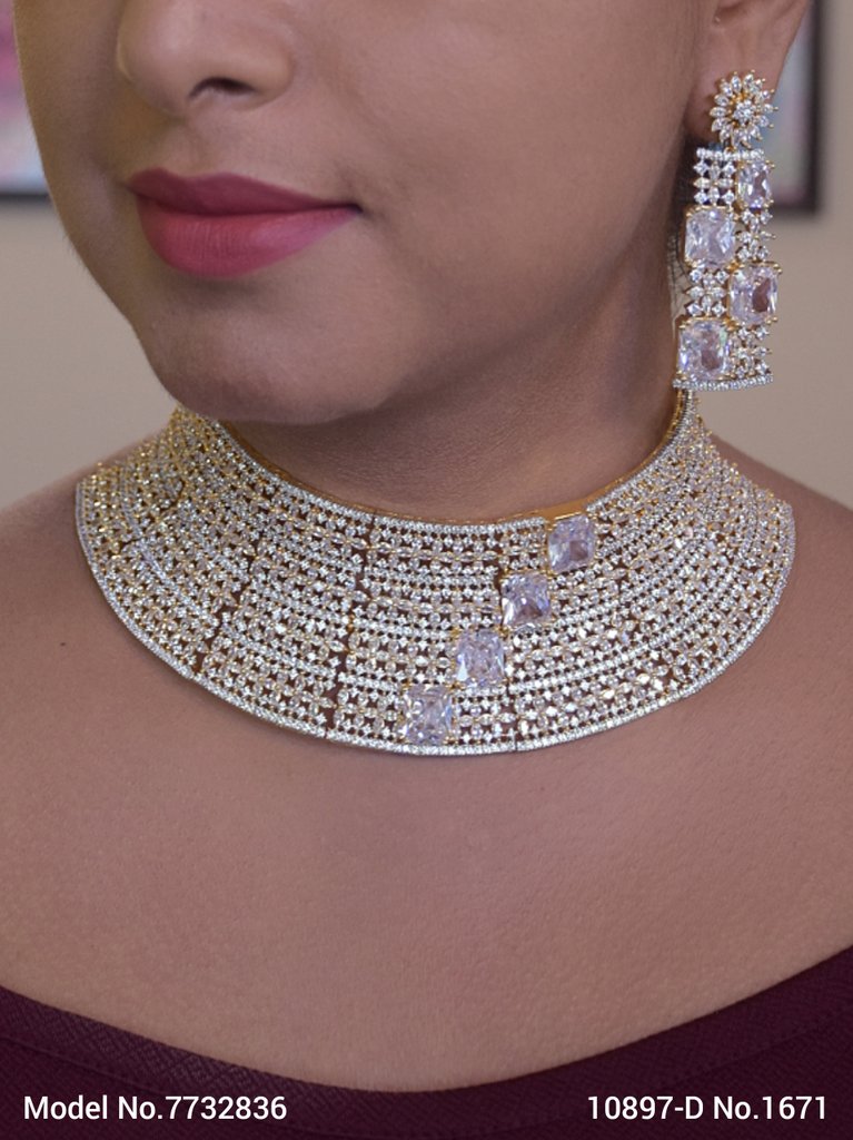Necklace Set with Classic earrings - 7732835 - Color variant