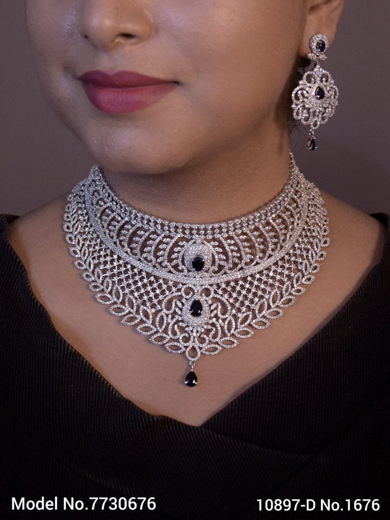 Cz Jewelry Set | Made in India - 7730672 - Color variant