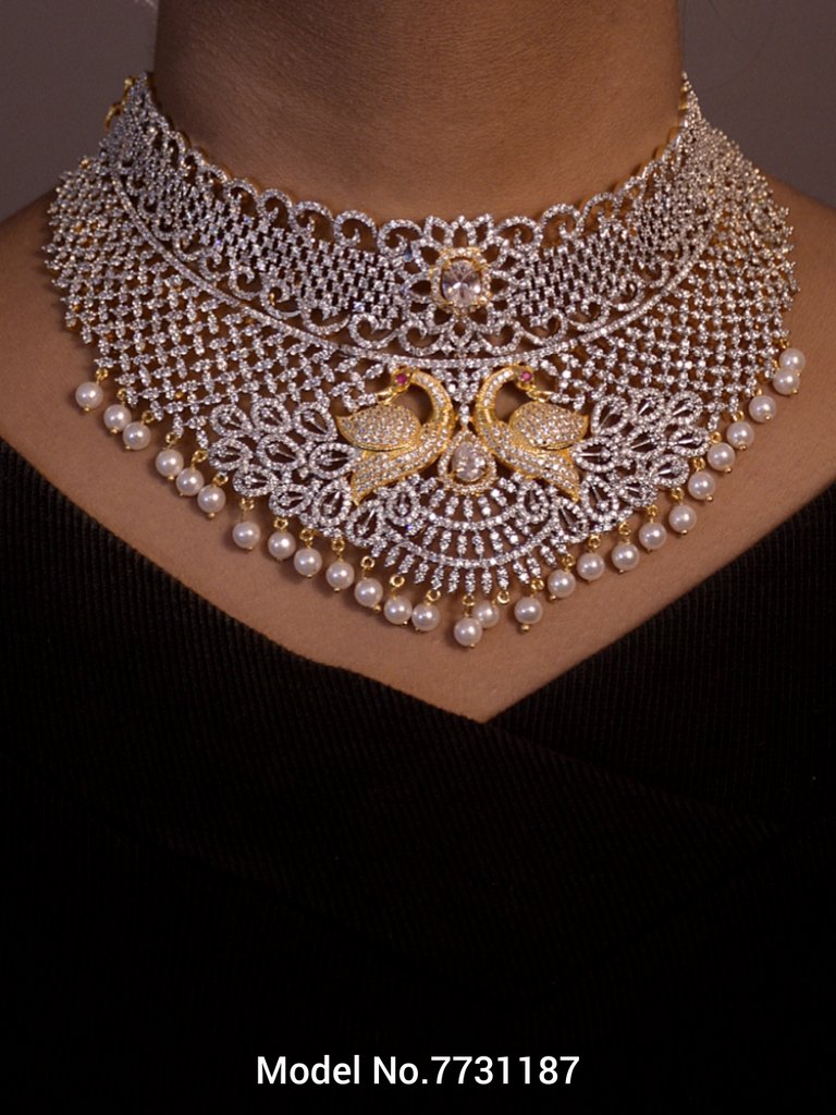 Necklace Set with Classic earrings - 7731187 - View 3