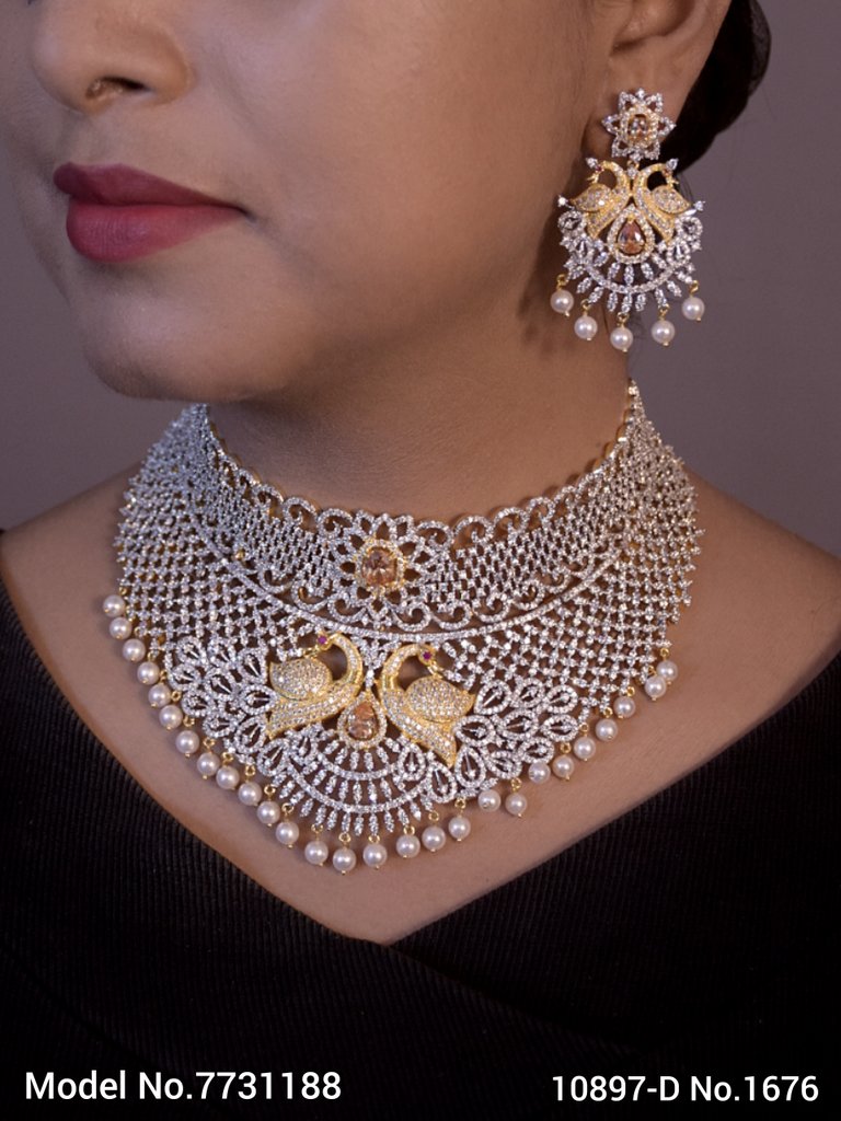 Necklace Set with Classic earrings - 7731187 - Color variant