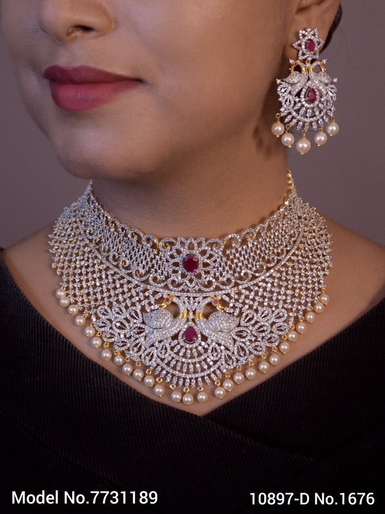 Necklace Set with Classic earrings - 7731187 - Color variant
