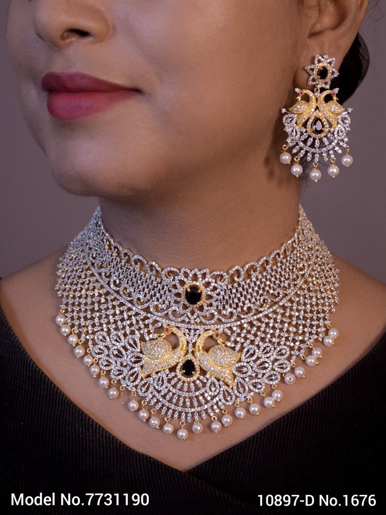 Necklace Set with Classic earrings - 7731187 - Color variant