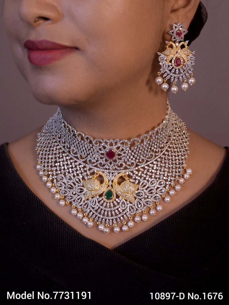 Necklace Set with Classic earrings - 7731187 - Color variant