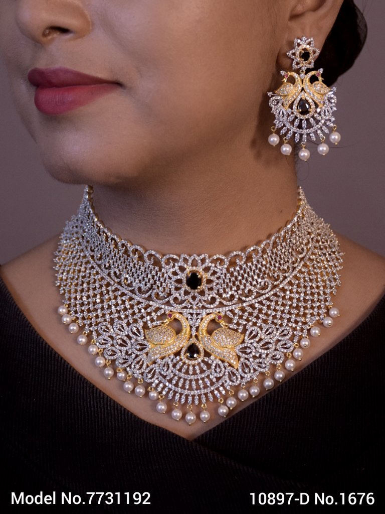 Necklace Set with Classic earrings - 7731187 - Color variant
