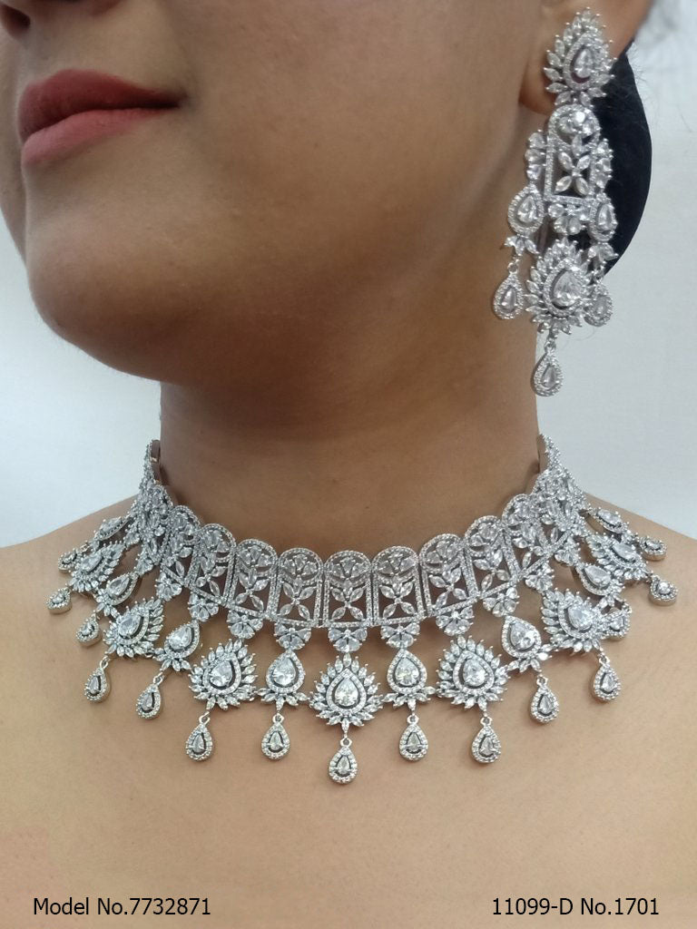 Choker Jewelry Set for Wedding Occasions - 7732871 - View 1