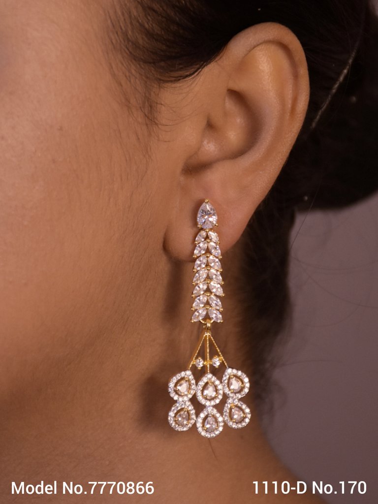 Cz Earrings - View A
