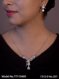 Classic Necklace | AD Jewellery | Handcrafted - Amaara World