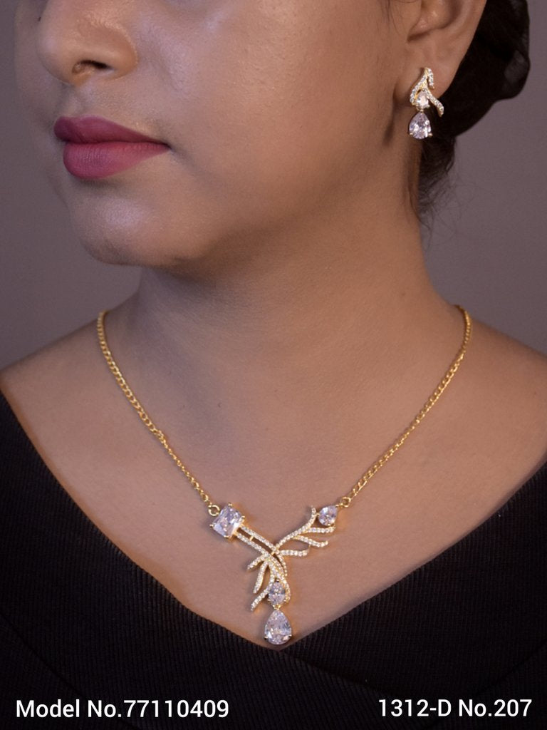 Original Cubic Zircon | Classic Necklace Set - Amaara World